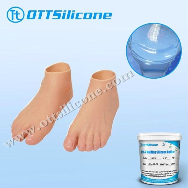 Environmentally friendly life casting silicone rubber 