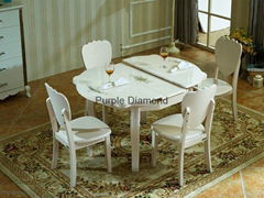 rubber wood dining table