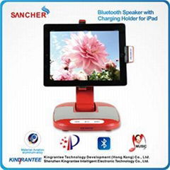 Red Multifunction Desktop Bluetooth Speaker Stands