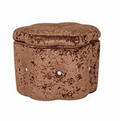 Fabric Ottoman Furniture Storage Stool