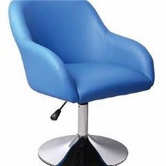 French Style Leather Bar Chair With Armrest