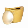 Plastic Golden Storage Ottoman