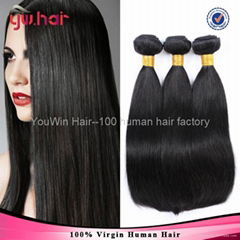 100 human hair brazilian hair straight hair