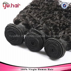 100 human hair brazilian hair deep wave hair