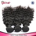 100 human hair brazilian hair deep wave hair 5