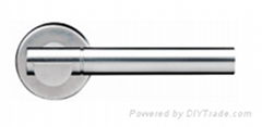 Stainless steel solid door lever handle