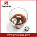 Home Drinking Wine Cold Ice Cube Cool Stainless Steel Ice Cube Set of 8 5