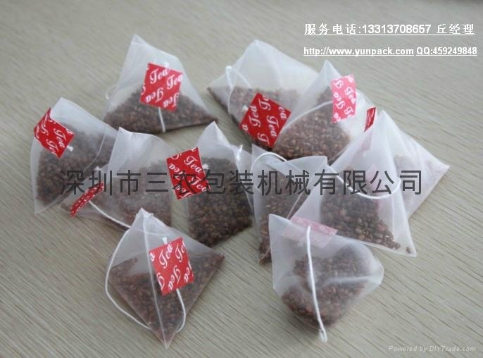 Nylon triangle tea bag packaging machine 3