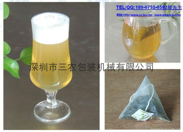 Nylon triangle tea bag packaging machine 4