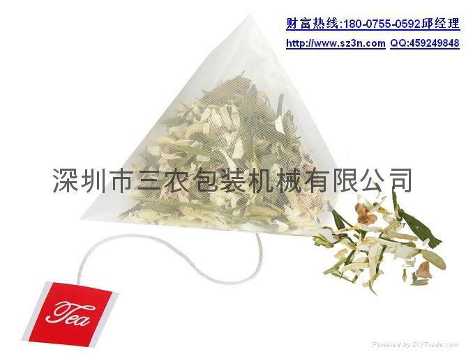 花草茶玉米纤维三角袋包装机 5