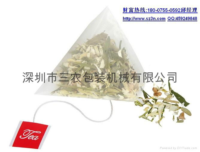 Herbal tea corn fiber triangle bag packaging machine 5