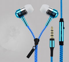 Zipper Earphone for Smart Phone