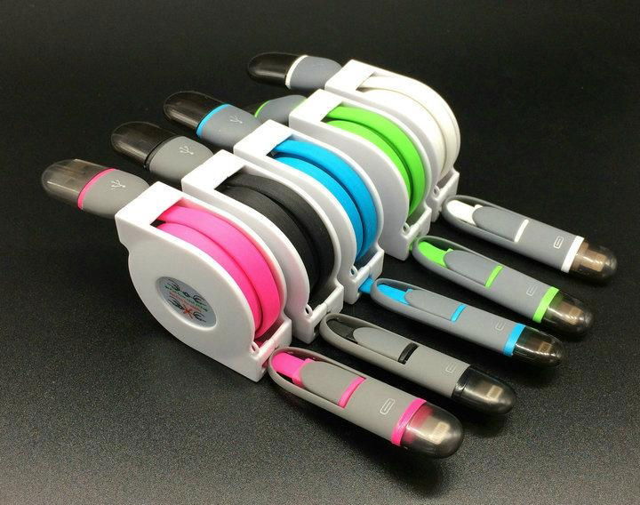Flexible 2 in 1 USB Charging Cable Micro USB
