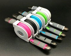 Flexible 2 in 1 USB Charging Cable Micro USB