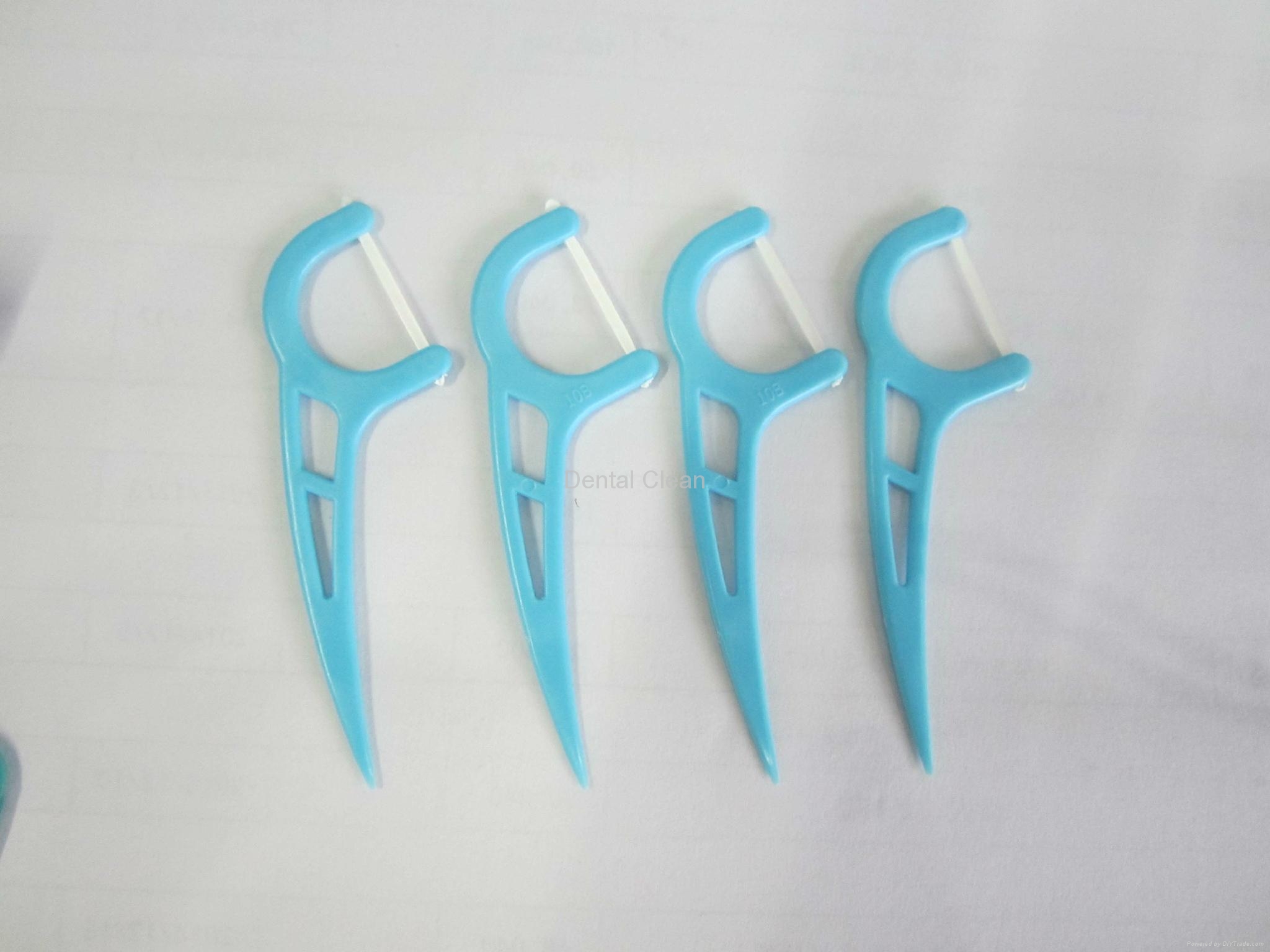 Adult floss pick with UHMWPE floss thread AF1011 Dental Clean