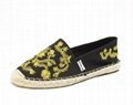 Hand embroidered folk style lazy canvas shoes 2