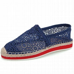 Lace openwork canvas shoes