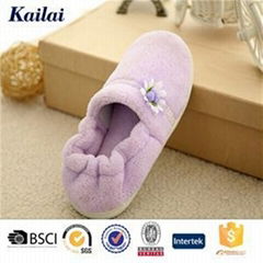 Coral Fleece Flower Warm Shoes