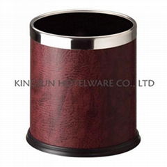 Round Room Dustbin With Fixed Ring 