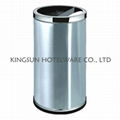 stainless steel round ashtray waste bin 1