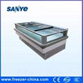 Supermarket Air Cooling Island Freezer