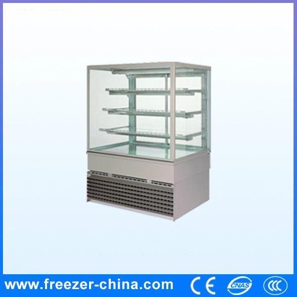 Right Angle Marble Cake Display Freezer