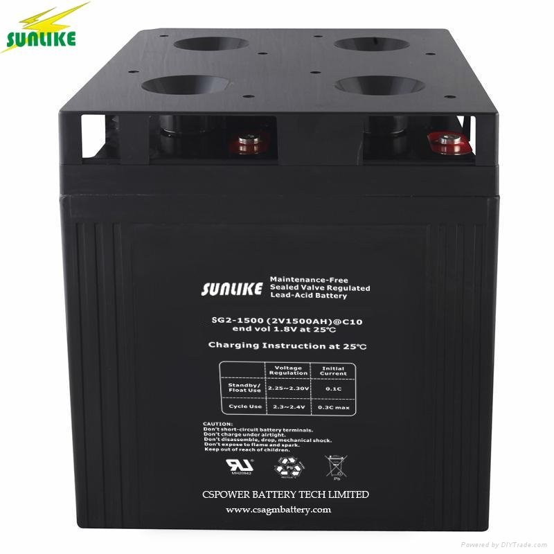 Deep Cycle 2V1000ah Battery for off-Grid System 2