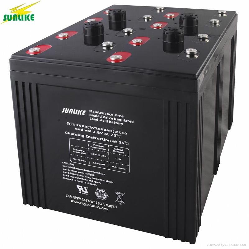 Deep Cycle 2V1000ah Battery for off-Grid System 3