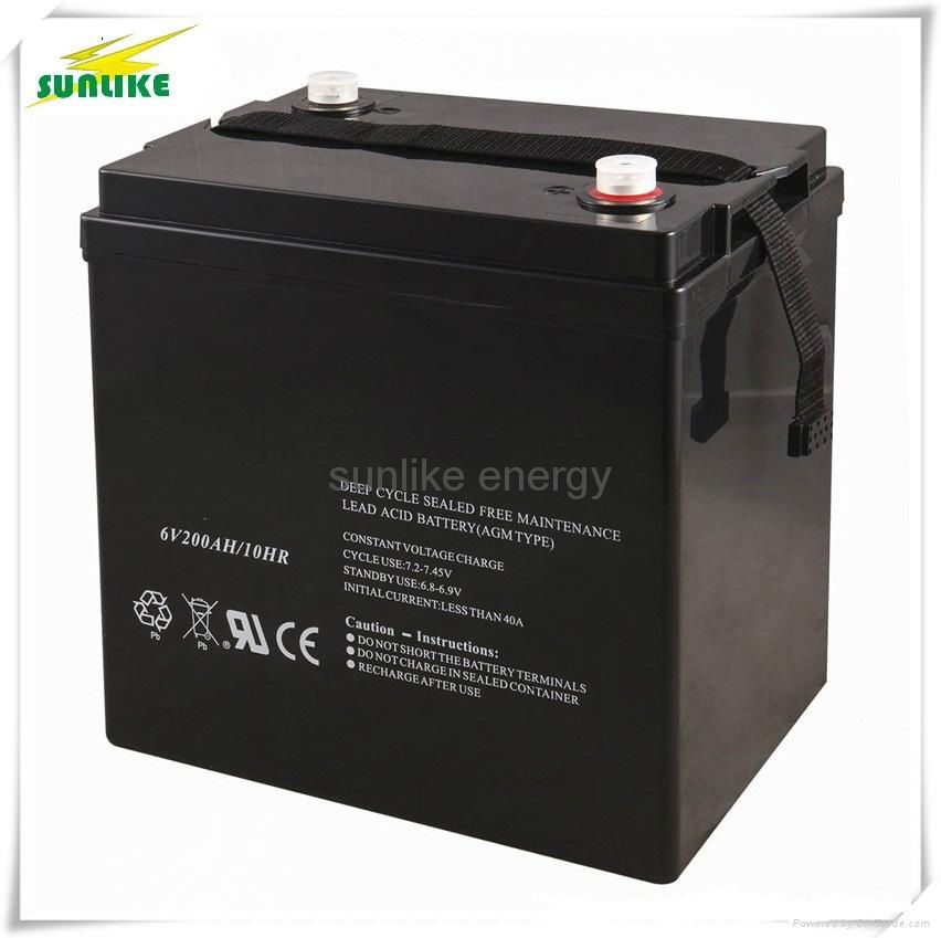 6V100ah Lead Acid AGM Battery for Solar UPS System