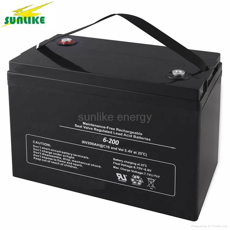 6V100ah Lead Acid AGM Battery for Solar UPS System 3