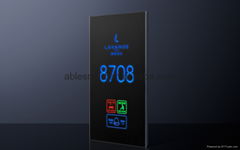 ABLE glass panel hotel Room Number Touch Doorbell electronic doorplate