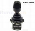 RunnTech 1 Axis Hall Sensing Joystick with 1 Momentary Pushbutton for Finger Pos 1