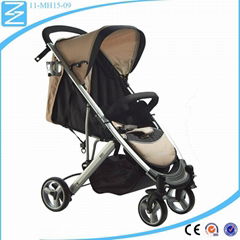 2016hot selling double foot brake big strorage baby trolley baby pram kids dolly