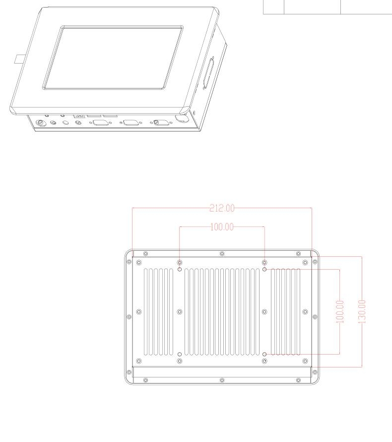 7寸低耗车载嵌入式DC12V无风扇工业品牌平板一体机 2