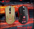 Optical Modern Mouse With Golden And Black Color For Gaming And Office Using 2