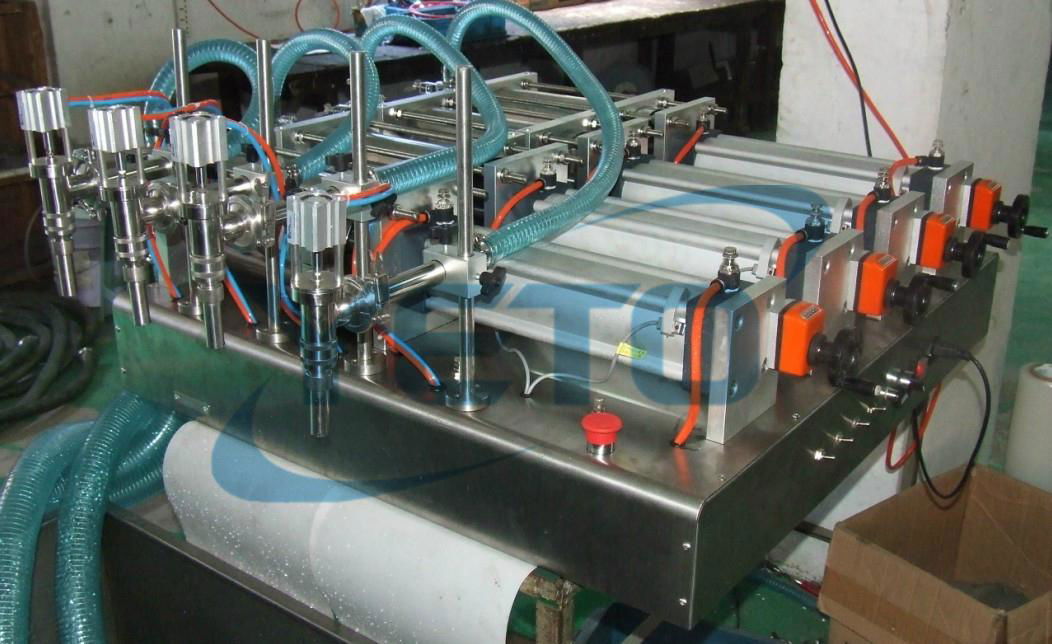 semi automatic 1 4 heads liquid cream filling machine 2