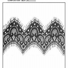 Black Eyelash Lace Trim (E0002)