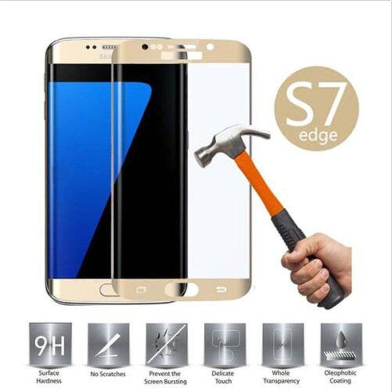 Top HD Tempered Full Curved Premium Glass Screen Protector Film For Samsung Gala