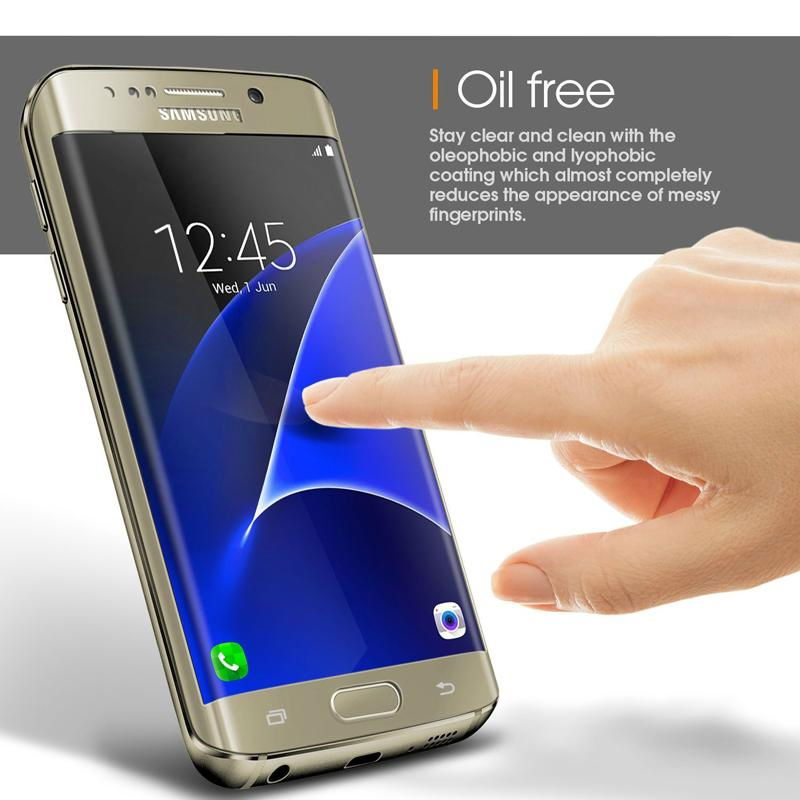 New For Samsung Galaxy S7 Edge Full Cover 3D Curved Tempered Glass Screen Protec 3