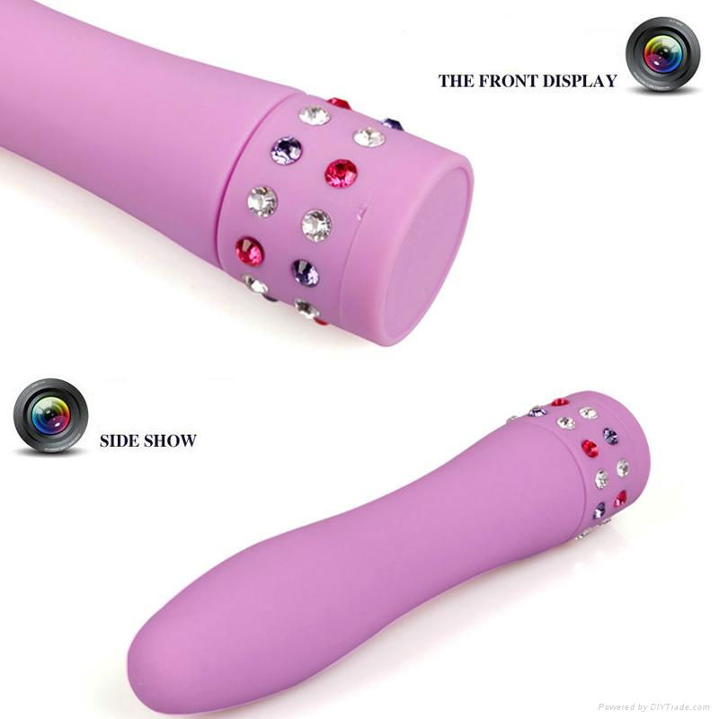 2016 Hot Sale Colorful Multi Speed Waterproof ABS Material Diamond Vibrators Adu 2