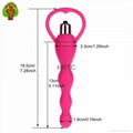 2016 Waterproof Silicone Anal Vibrator Beads Butt Plug Adult Sex Toy For Woman