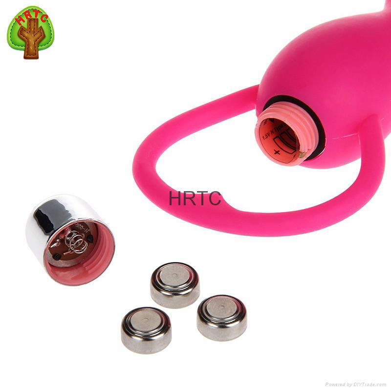 2016 Waterproof Silicone Anal Vibrator Beads Butt Plug Adult Sex Toy For Woman 3