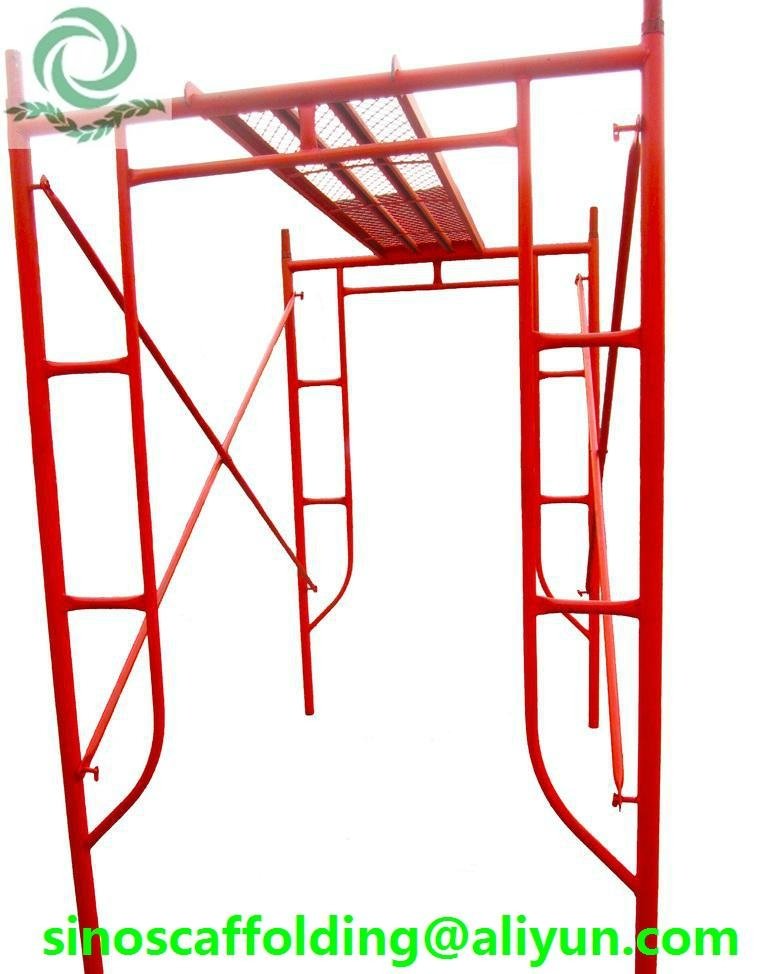 Steel H Frame Scaffolding shoring frame scaffolding ladder frame for constructio
