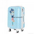 Hardside lightweight suitcase with fashion printed pattern design 2