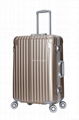 Aluminum frame abs pc suitcase with TSA lock 2