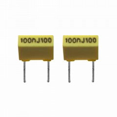 Box-type metallized polyester film capacitor (stacked version) CL71