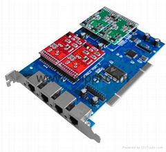 TDM410P 4-Port Asterisk FXO/FXS Card for IPPBX