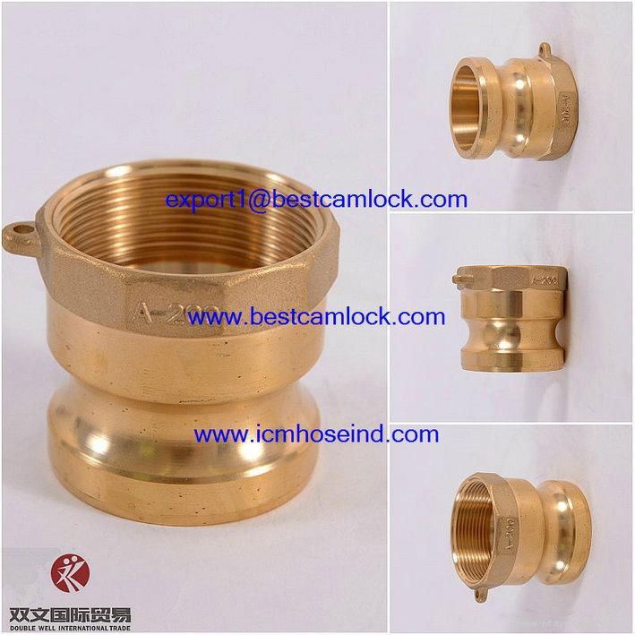  Brass quick camlock connector couplings for connecting hoses 2