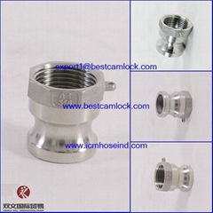 Hot sale competitiveSS316 male cam and groove quick coupling 