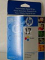 HP 17 Tri Colour x 2 Genuine Ink